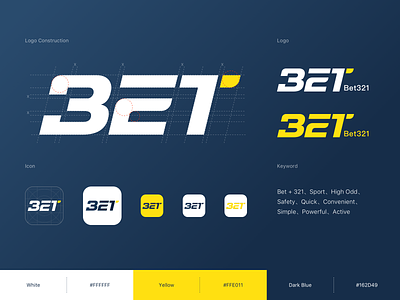 Logo For Bet321 bet letter logo sport sport app ui ux