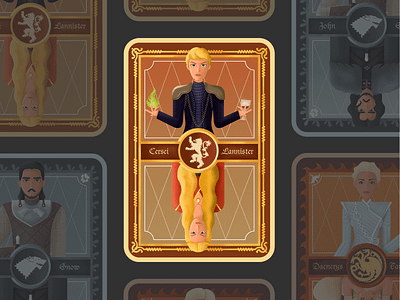 Character card for game of thrones——Cersei