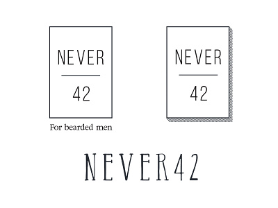 Logo Typeface Exploration: Day 2 42 brand branding font logo never type typography