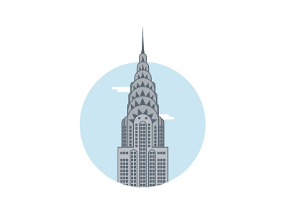 Chrysler Building NYC blue chrysler chrysler building gray new york nyc sky
