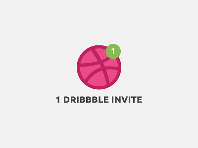 Dribbble Invite Giveaway ball basketball dribbble green grey invite pink portfolio shot