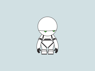 Marvin - the Paranoid Android character hitchhikers guide to the galaxy marvin robot scifi