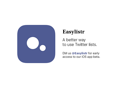 Easylistr app icon app easylistr icon list lists purple twitter