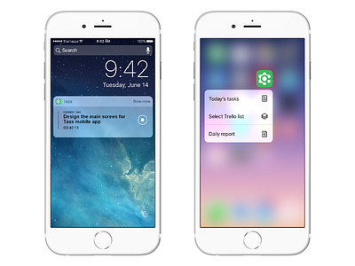 3d Touch and notifications 3d touch app green management notification task time time management