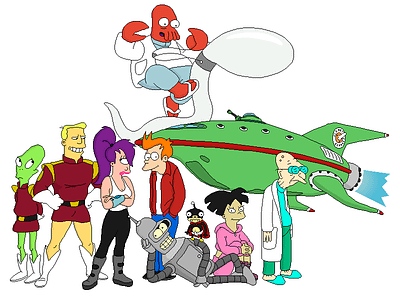 Good news, everyone! cartoon futurama pixel