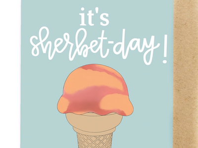 It's sherbet-day!