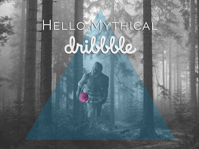 Hello Mythical Dribbble debut design first shot hello hello dribbble hi