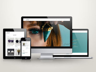 Eclat Responsive Website design e commerce jewelry shop site web web design website