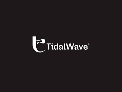 Tidal wave logo brand identity branding graphic design logo logo design typography.