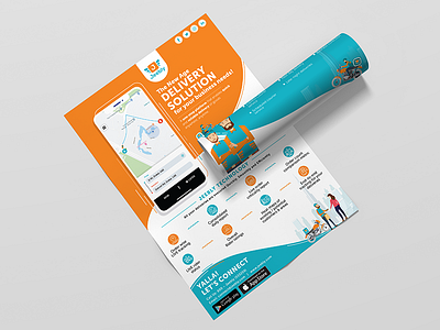 Digital Flyer | Jeebly app branding digital design digital marketing flyer design illustration poster