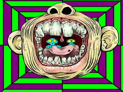 Mouth People comics comix indie lowbrow mouth teeth tongue weird