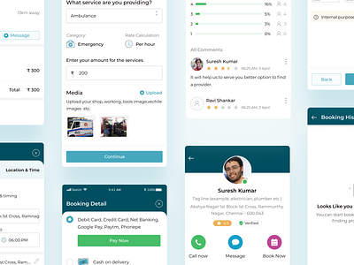 Service Provider App 2 document design icons mobileapp payment ratings serviceprovider stepper upload ux
