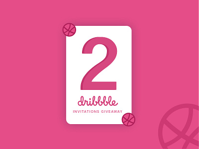 2 Dribbble Invites 2 dribbble illustration invites