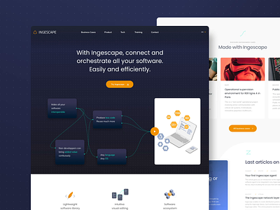 Ingescape by Ingenuity design interface ui ux webdesign website