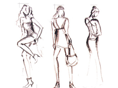 Charcoal 2-minute sketches