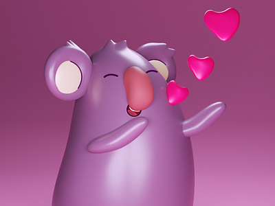 La Koala quarentineart blender 3dart