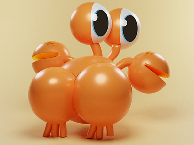 Grab this Crab qyarentineart blender 3dart