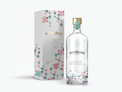 La Mezcalenda · Mezcal · bottle branding colors mezcal packaging texture