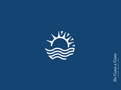 De Costa a Costa abstract lines logo sea shapes sun symbol