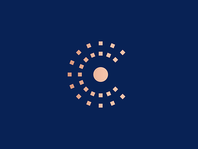 Capitel "Maximizamos valor" abstract branding c circle logo symbol typography