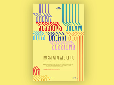Dream Sessions - Poster church imagine poster yellow