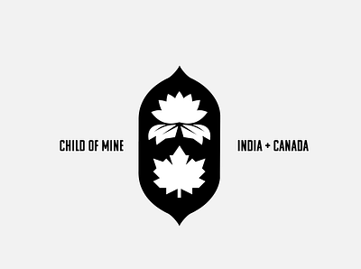 India + Canada Icon Design canada india