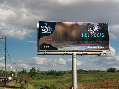 Crazy Creek Resort Billboard Design