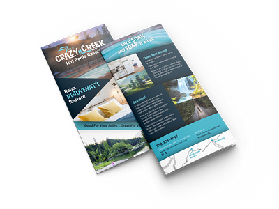 Crazy Creek Resort Brochure Design brochure rack card