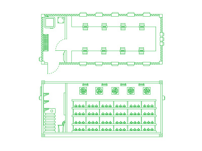 Botany Box - Blueprints blueprint botany box brand green linework