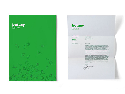 Botany Box - Letterhead botany green letterhead vegetables