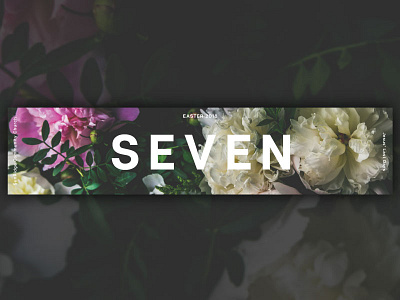 Seven Easter Series Design - Banner church easter floral seven