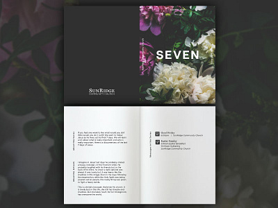 Seven Easter Series Design - Card church easter floral seven