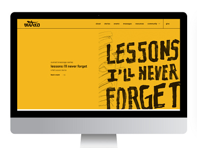 Lessons I'll Never Forget Series Design