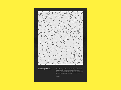 Generative gestaltung 2 black generative minimal poster yellow