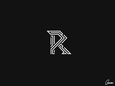 The letter “R” a z debut illustrator letter letter logo logo photoshop