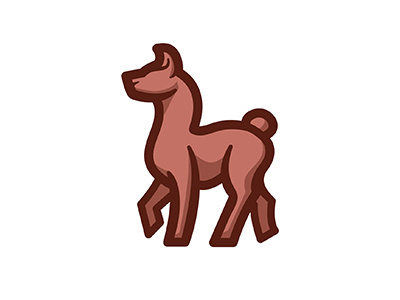 L is for Llama alphabet animals challenge illustration linework llama