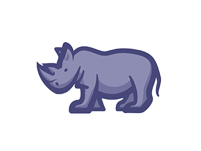 R is for Rhinoceros africa alphabet animals challenge illustration linework rhino rhinoceros