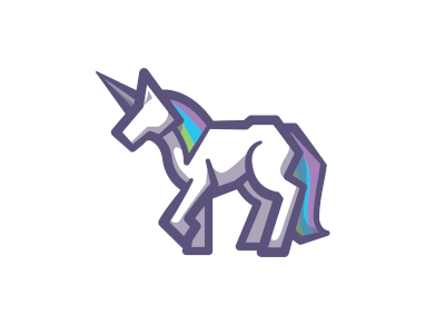 U is for Unicorn alphabet animals challenge fantasy horse illustration linework rainbow sparkle unicorn