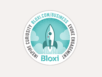 Bloxi Sticker rocket launch sticker