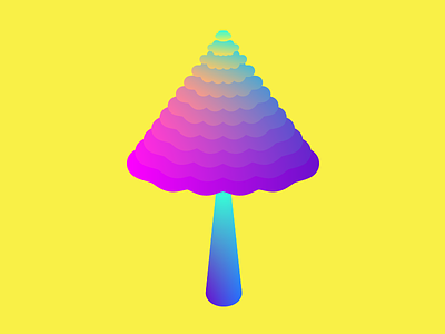 Mushroom.1 generative neon