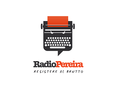 Radio Pereira balloon blog logo news newspaper typewriter