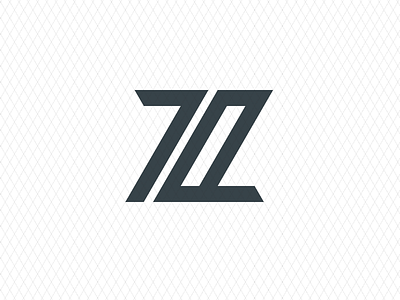 Z geometric grid isometric logo z