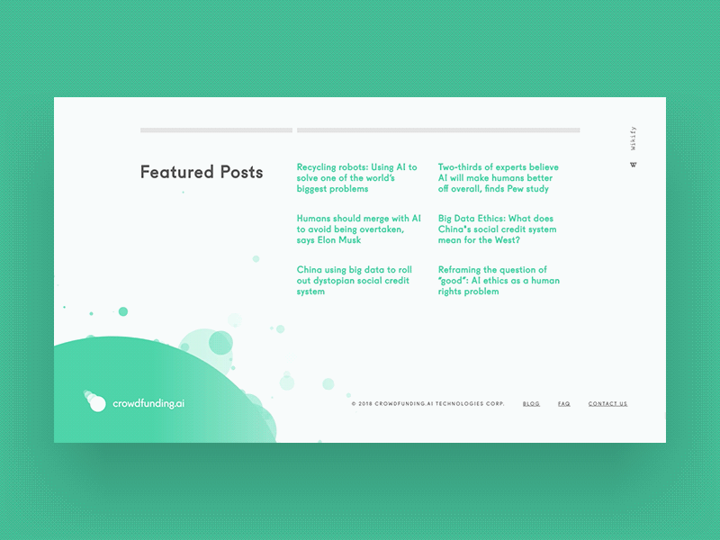 Footer Animation animation balls boubles croudfunding css3 footer javascript