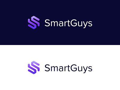 Smart Guys Logo geometric isometric logo smart