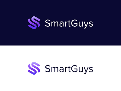 Smart Guys Logo Smoother geometric isometric logo