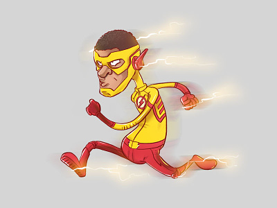 Kid Flash/ Wally West by Voila Designs on Dribbble