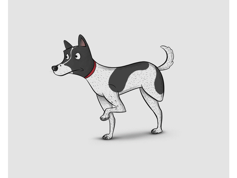 Sneaky. animation digital art dog doggo gif