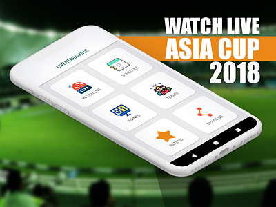 Live Cricket Match android app asia cup 2018 beegeeks flat illustration illustrator live cricket live match ux