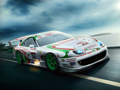 Toyota Supra JGTC automotive car design cars jdm jgtc photoshop racing toyota