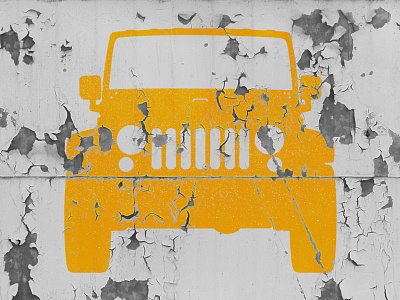 Jeep Logo automotive branding cars illustration jeep logo logodesign photoshop rusted vintage